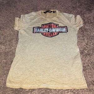 Harley Davidson Studded Womens T-Shirt Bling Logo 
Sz S